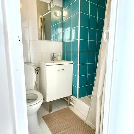 Charming Bright Sunny Studio In Belleville Parijs Buitenkant foto